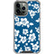 Blue and White iPhone 15 Pro Max Clear Case