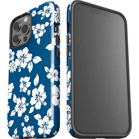 Blue and White iPhone 15 Pro Max Impact Case