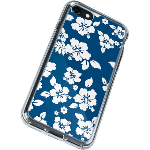 Blue and White iPhone SE (2nd & 3rd Gen) Clear Case