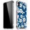 Blue and White iPhone XS Max Clear Case