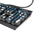 Blue and White K95 RGB PLATINUM Mechanical Gaming Keyboard Skin