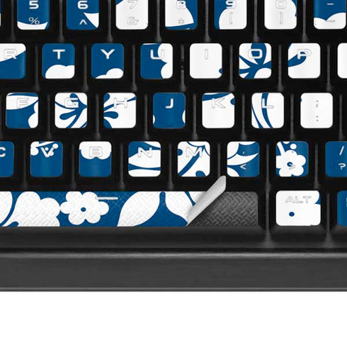 Blue and White K95 RGB PLATINUM Mechanical Gaming Keyboard Skin