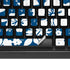 Blue and White K95 RGB PLATINUM Mechanical Gaming Keyboard Skin
