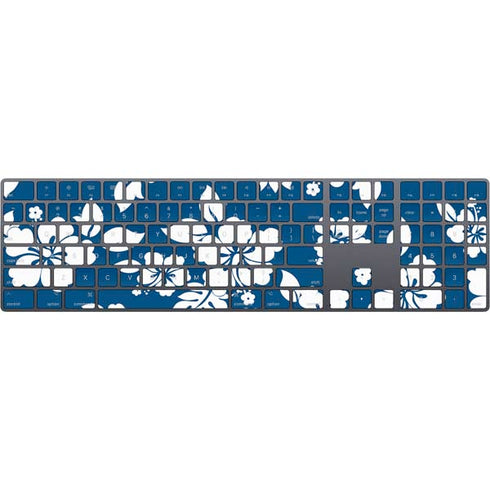 Blue and White Magic Keyboard with Numeric Keypad Skin