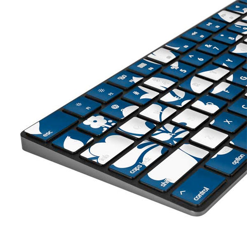 Blue and White Magic Keyboard with Numeric Keypad Skin
