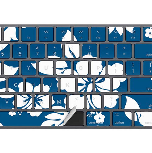 Blue and White Magic Keyboard with Numeric Keypad Skin