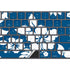 Blue and White Magic Keyboard with Numeric Keypad Skin