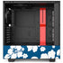 Blue and White NZXT H510 Compact ATX Mid-Tower Case Skin