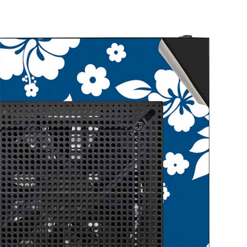 Blue and White NZXT H510 Compact ATX Mid-Tower Case Skin