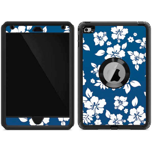 Blue and White Otterbox Defender iPad Skin