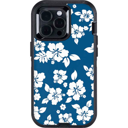 Blue and White Otterbox Defender iPhone Skin