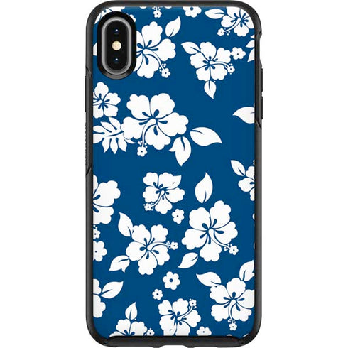 Blue and White Otterbox Symmetry iPhone Skin
