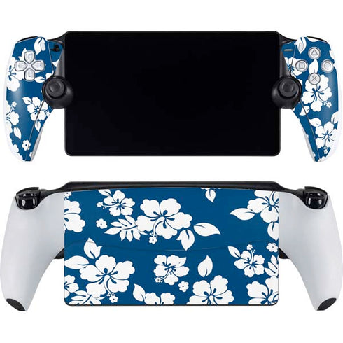 Blue and White PlayStation Portal Remote Player Skin