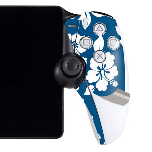 Blue and White PlayStation Portal Remote Player Skin
