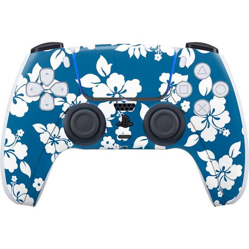 Blue and White PS5 Controller Skin