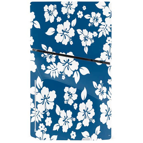 Blue and White PS5 Slim Disk Console Skin