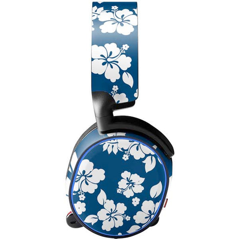 Blue and White SteelSeries Arctis 3 Skin