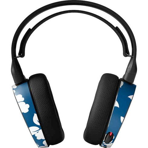 Blue and White SteelSeries Arctis 5 Skin