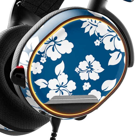 Blue and White SteelSeries Arctis 5 Skin