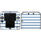 Blue and White Stripes Nintendo 2DS Skin