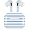 Blue and White Stripes AirPods Pro 2nd Gen Skin