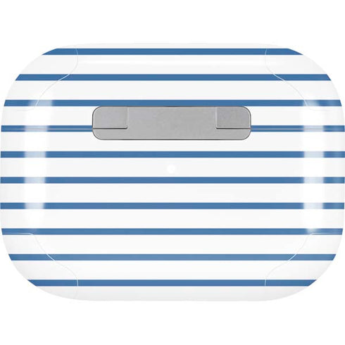 Blue and White Stripes AirPods Pro 2nd Gen Skin