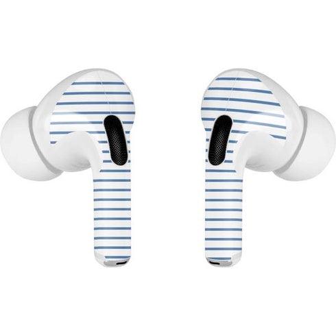 Blue and White Stripes AirPods Pro 2nd Gen Skin
