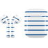 Blue and White Stripes Apple AirPods 2 Skin