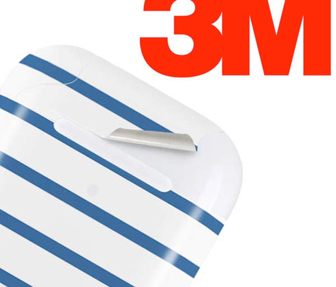 Blue and White Stripes Apple AirPods 2 Skin