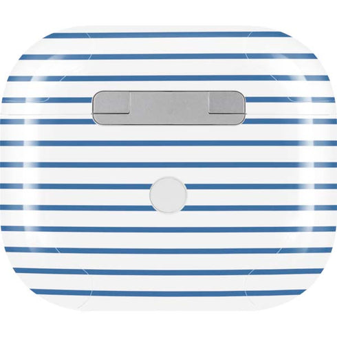 Blue and White Stripes Apple AirPods (3rd Gen 2021) Skin