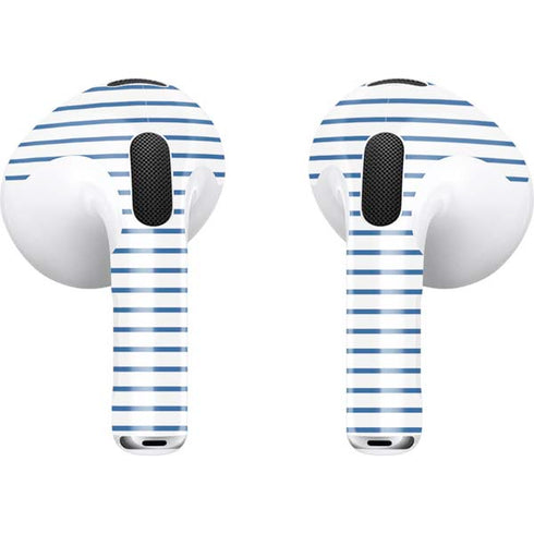 Blue and White Stripes Apple AirPods (3rd Gen 2021) Skin