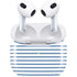 Blue and White Stripes Apple AirPods (3rd Gen 2021) Skin