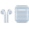 Blue and White Stripes Apple AirPods Skin