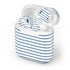 Blue and White Stripes Apple AirPods Skin