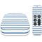 Blue and White Stripes Apple TV Skin