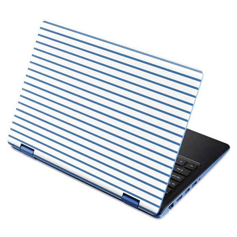 Blue and White Stripes Aspire R11 11.6in Skin