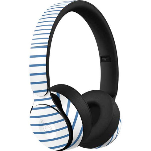 Blue and White Stripes Beats Solo Pro Skin