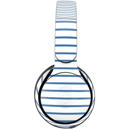 Blue and White Stripes Beats Solo Pro Skin
