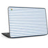 Blue and White Stripes HP Chromebook Skin