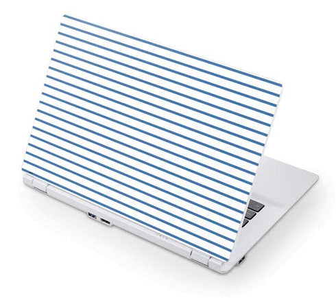 Blue and White Stripes Acer Chromebook Skin