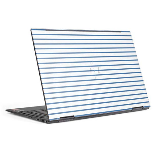 Blue and White Stripes HP Envy Skin