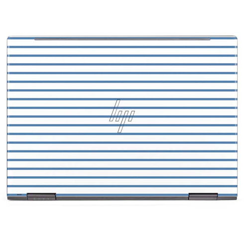 Blue and White Stripes HP Envy Skin