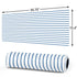 Blue and White Stripes Gaming Mouse Pad