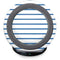 Blue and White Stripes Fast Charge Wireless Charging Stand Skin