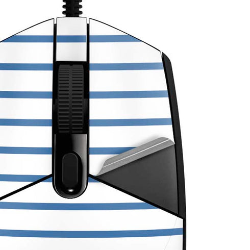 Blue and White Stripes G203 Prodigy RGB Wired Gaming Mouse Skin