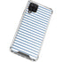 Blue and White Stripes Galaxy A12 Clear Case