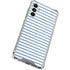 Blue and White Stripes Galaxy A13 5G Clear Case