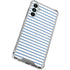 Blue and White Stripes Galaxy A14 5G Clear Case