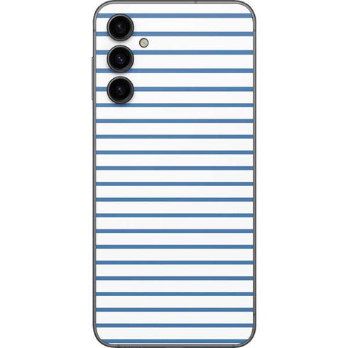Blue and White Stripes Galaxy A14 5G Skin