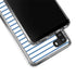 Blue and White Stripes Galaxy A21 Clear Case